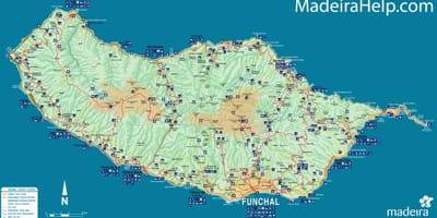 Карта Португалии Мадейра
