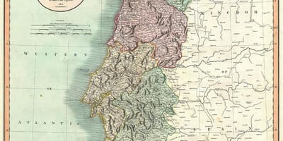 Карта старой Португалии