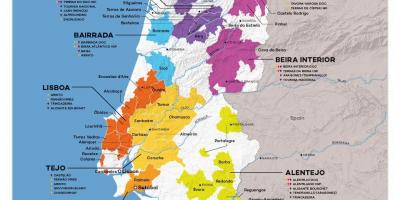 Карта вин Португалии